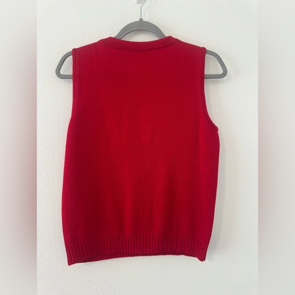 St. John Sport Santana Knit Sleeveless Top Striped Sand Dollar Accent Small READ - Picture 2 of 9